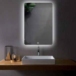 آینه سرویس بهداشتی مدل مستطیل لمسی بک لایت کد twe70