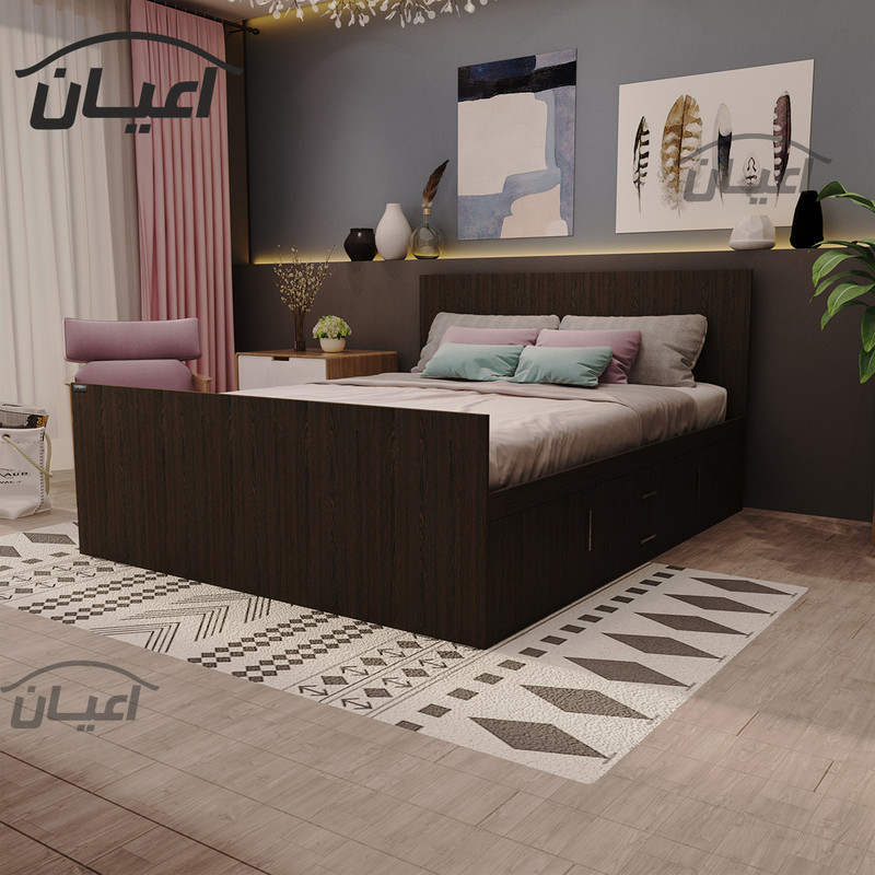 تخت خواب دونفره اعیان مدل FH359 سایز 160x200 سانتی متر