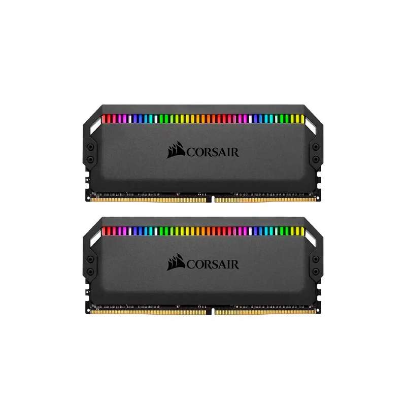 رم کامیپیوتر DDR4 دو کاناله 3600 مگاهرتز CL18 کورسیر مدل DOMINATOR PLATINUM RGB ظرفیت 32 گیگابایت