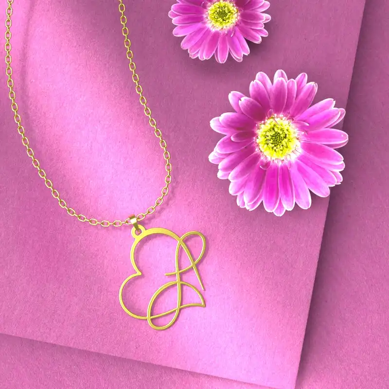 گردنبند طلا 18 عیار زنانه مدوپد مدل حرف R کد CA10904