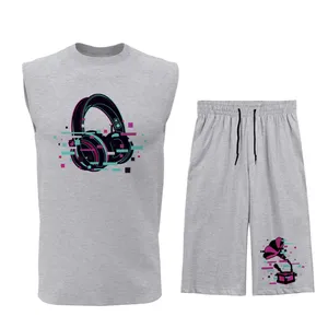 ست تاپ و شلوارک مردانه مدل M068G