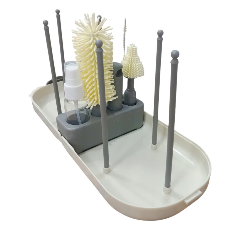 برس شیشه شوی مدل پاندا همراه با آبچکان مجموعه ۶ عددی