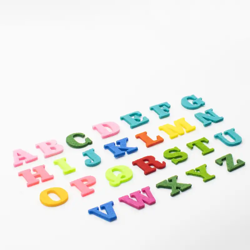نمد مدل حروف انگلیسی کد 487 مجموعه 26 عددی
