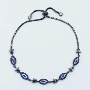 دستبند نقره زنانه سلین کالا مدل چشم زخم ce-As115