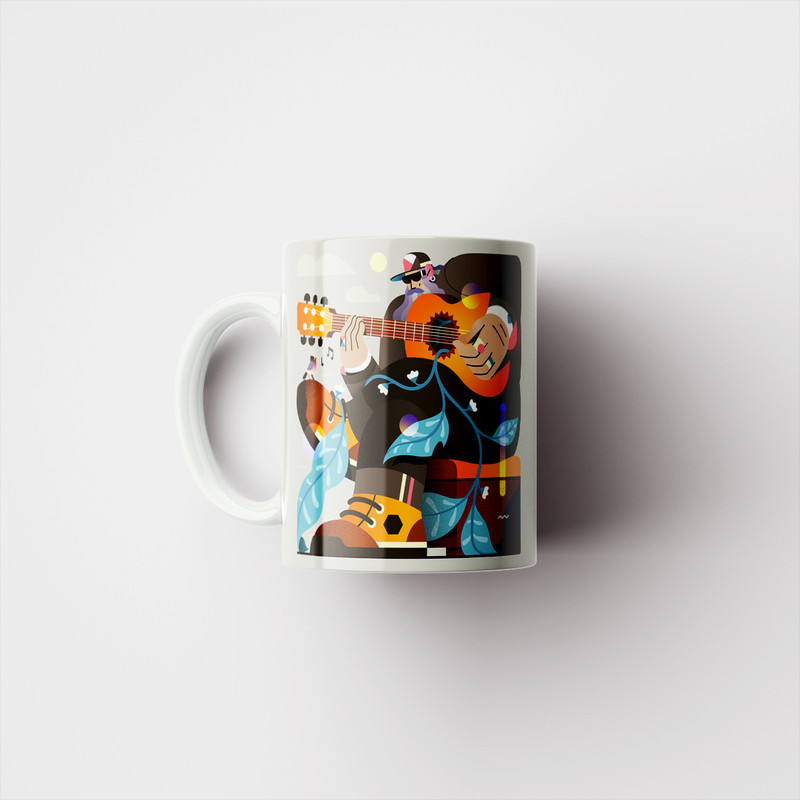 ماگ طرح گیتار کد 120