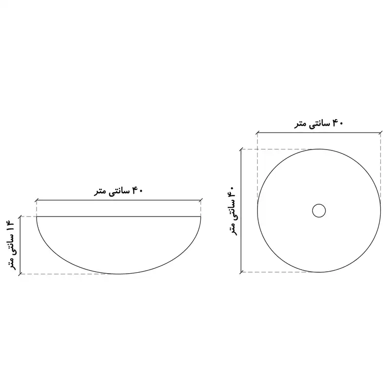 کاسه روشویی مدل لاله