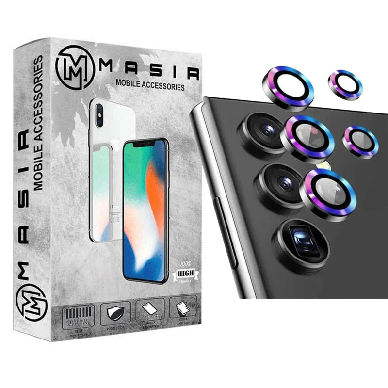 محافظ لنز دوربین مسیر مدل رینگی مناسب برای گوشی موبایل سامسونگ Galaxy S23 Ultra