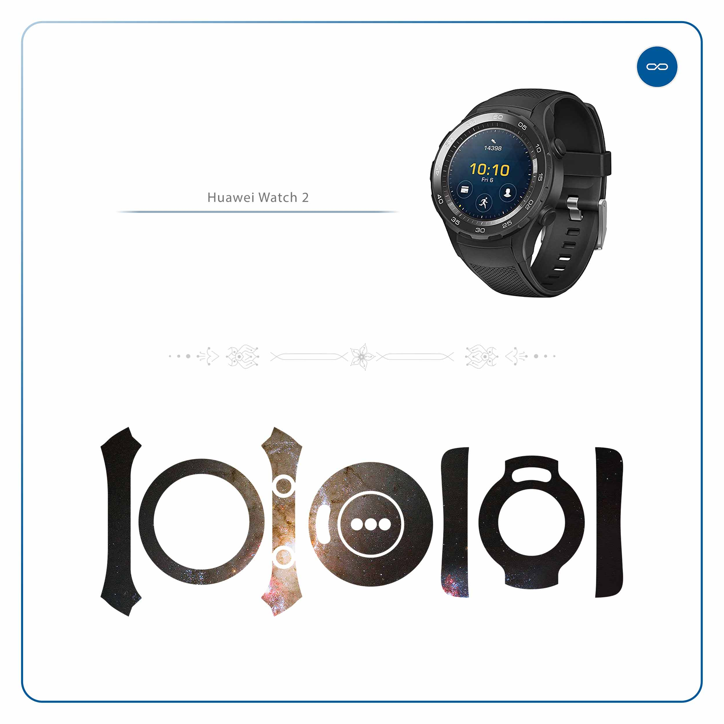 برچسب ماهوت طرح Universe-by-NASA-5 مناسب برای ساعت هوشمند هوآوی Watch 2