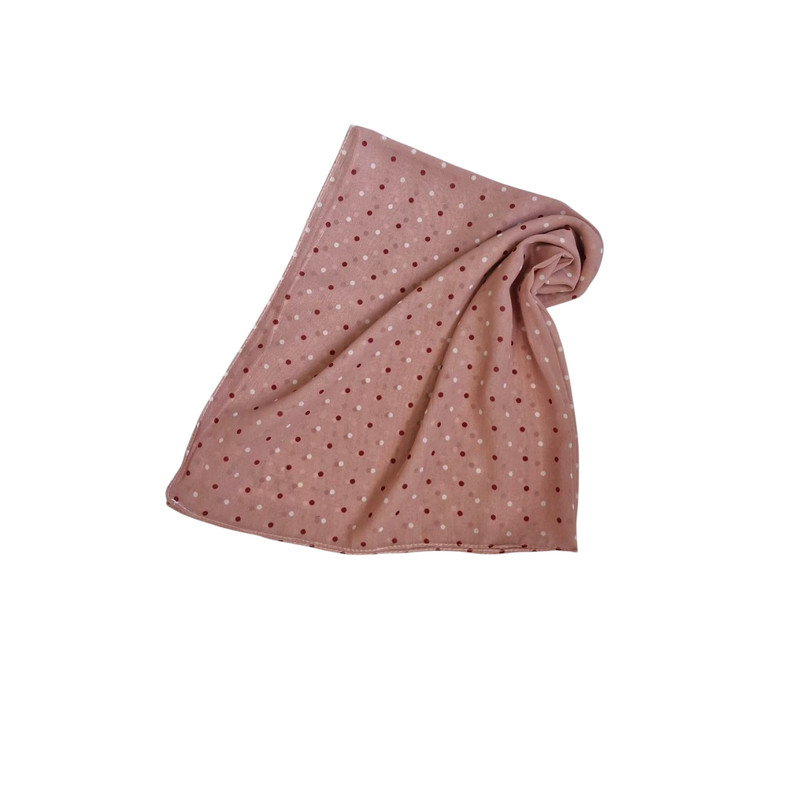 مینی اسکارف زنانه مدل حریر خال خال ریز کد 001