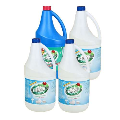 مایع سفید‌ کننده سطوح و جرم گیر دکتر کوهله مدل Liquid کد 301 حجم 4 لیتر مجموعه 4 عددی