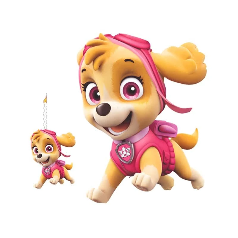 استند رومیزی تولد طرح سگ های نگهبان اسکای به همراه شمع