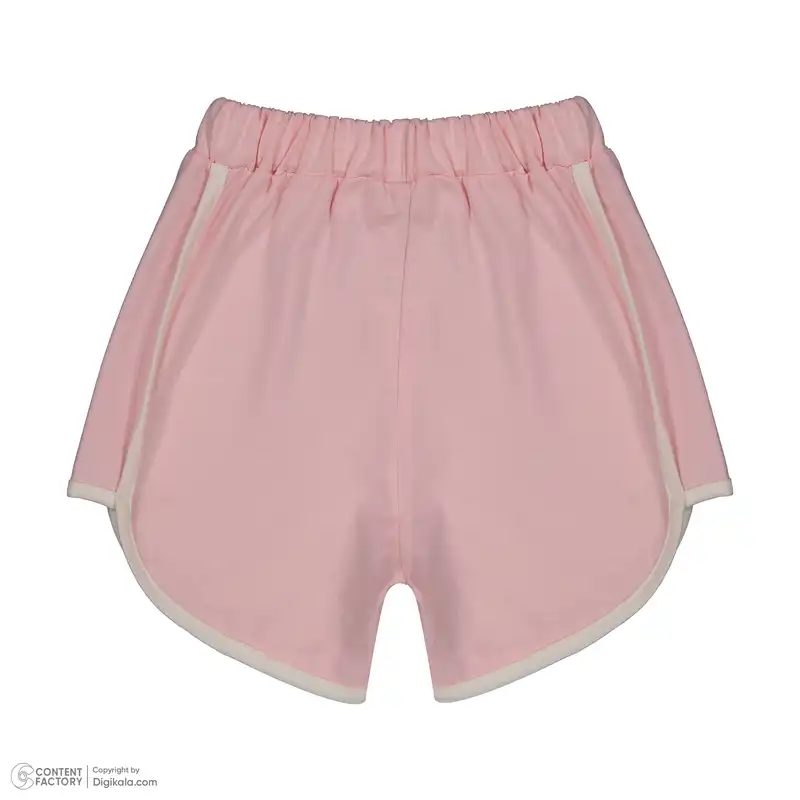 ست تی شرت و شلوارک دخترانه مادر مدل تینا رنگ صورتی