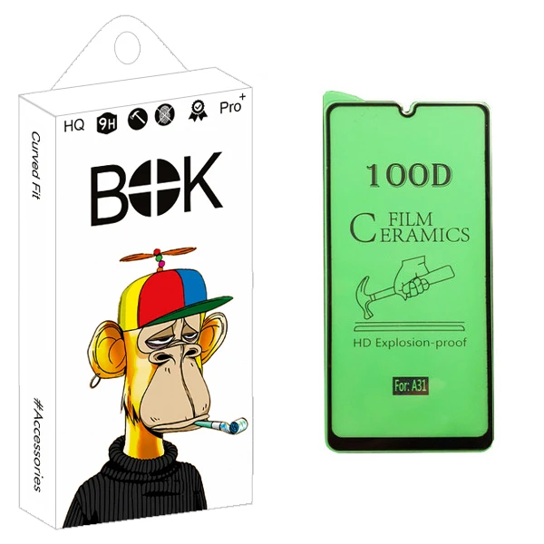 محافظ صفحه نمایش سرامیکی بوک مدل +HD مناسب برای گوشی موبایل سامسونگ Galaxy A31