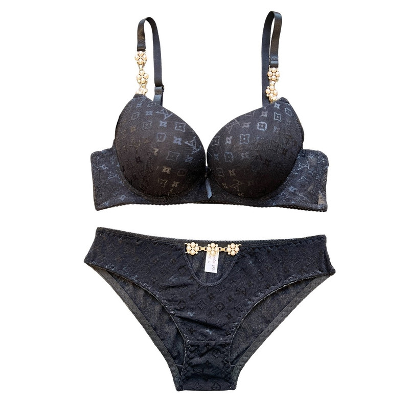 ست شورت و سوتین زنانه مدل مرواریدی