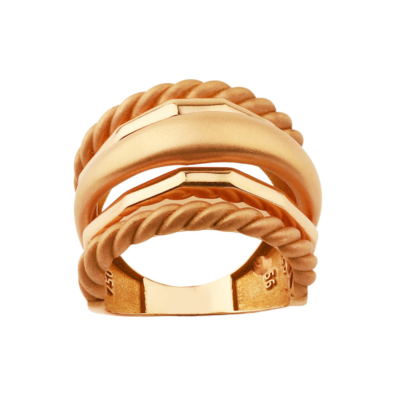 انگشتر طلا 18 عیار زنانه با طرح پورتوفینو صلاحی گلد مدل 586 سایز 56