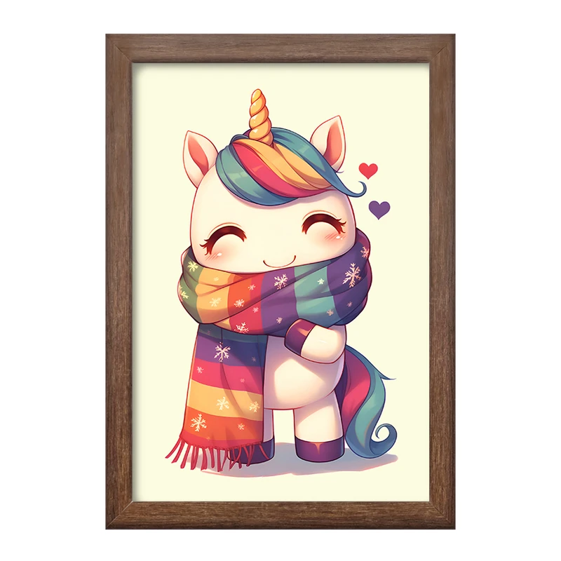 تابلو خندالو طرح اسب تک شاخ کد F9368