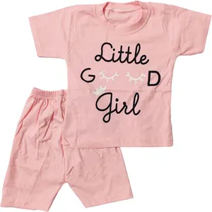 ست تی شرت و شلوارک دخترانه طرح مژه مدل A12 کد 0220