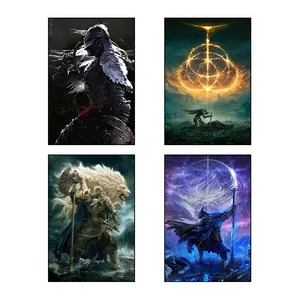تابلو شاسي کارنيکا طرح الدن رینگ Elden Ring کد 50979 مجموعه 4 عددی
