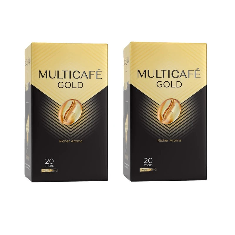 قهوه فوری ساده مولتی کافه - 40 گرم 2 بسته 20  عددی