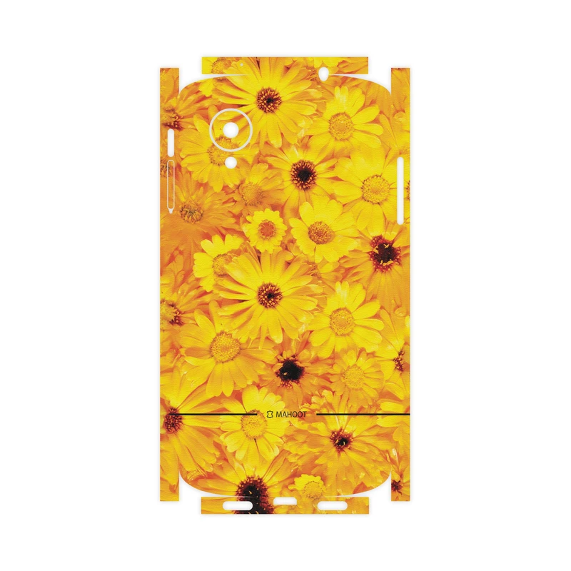برچسب پوششی ماهوت مدل Yellow-Flower-FullSkin مناسب برای گوشی موبایل گوگل Nexus 5