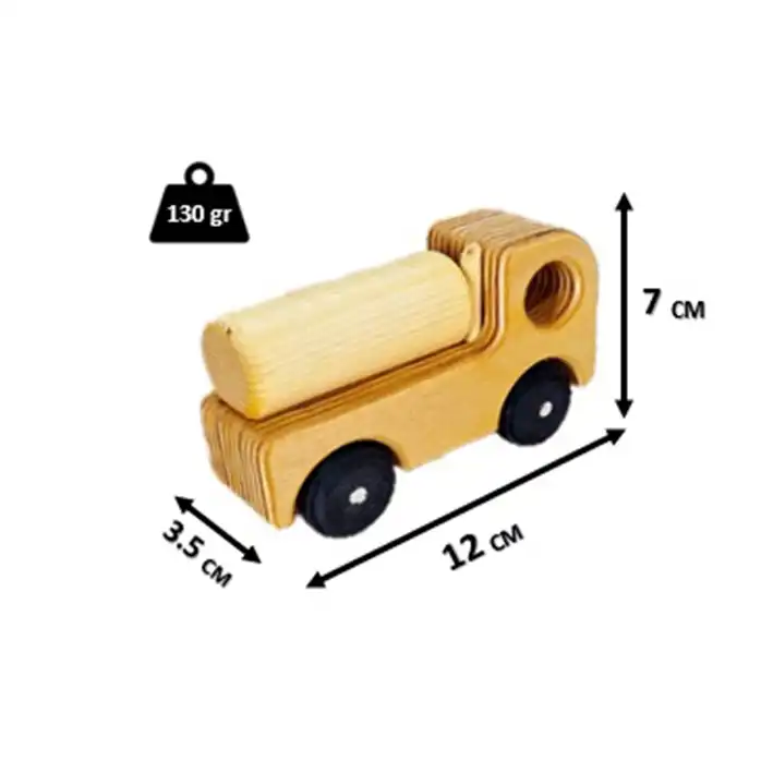 اسباب بازی چوبی مدل ماشین تانکر مینی