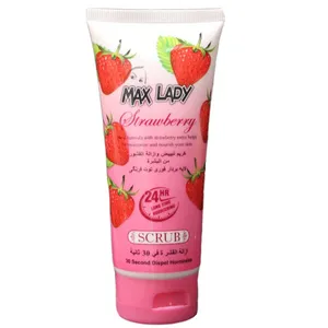 اسکراب لایه بردار پوست مکس لیدی مدل strawberry حجم 100 میلی لیتر