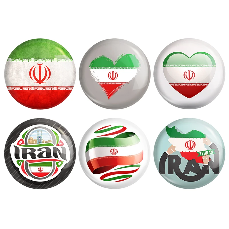 مگنت خندالو طرح پرچم ایران کد 1210B مجموعه 6 عددی