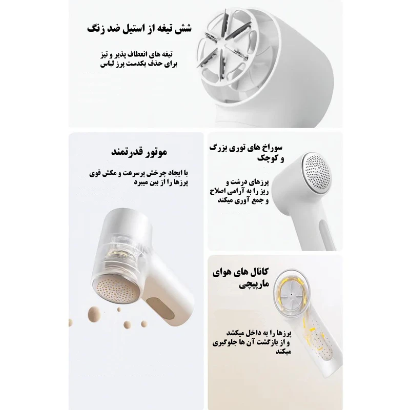 عکس شماره 2 : پرزگیر برقی لباس شیائومی مدل q01lf