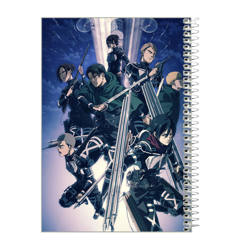 دفتر مشق 100 برگ طرح انیمه اتک آن تایتان کد m11