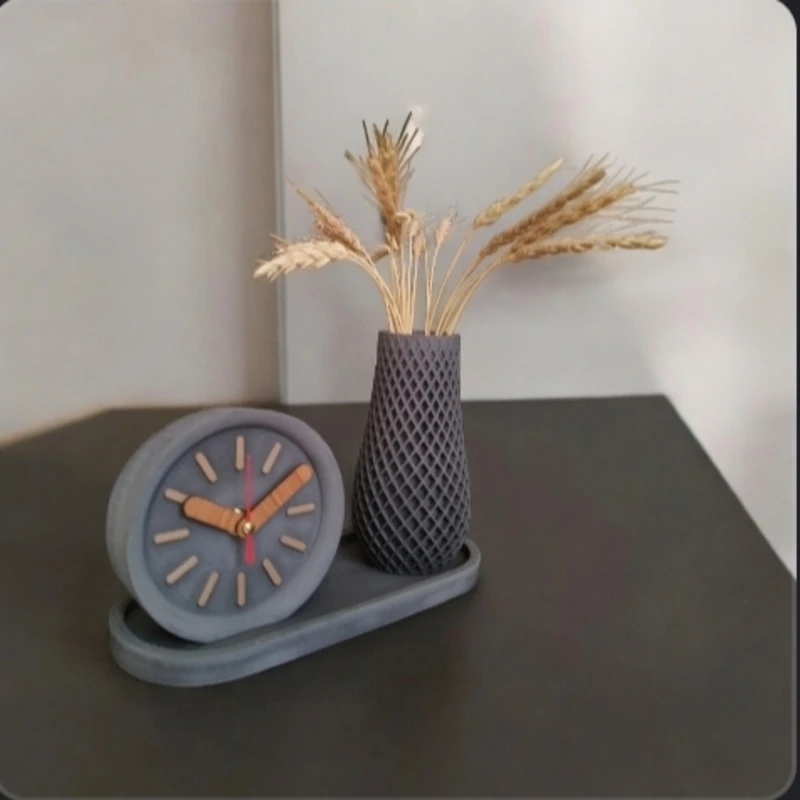 عکس شماره 9 : ست دکوری بتنی مدل اصالت به همراه سینی