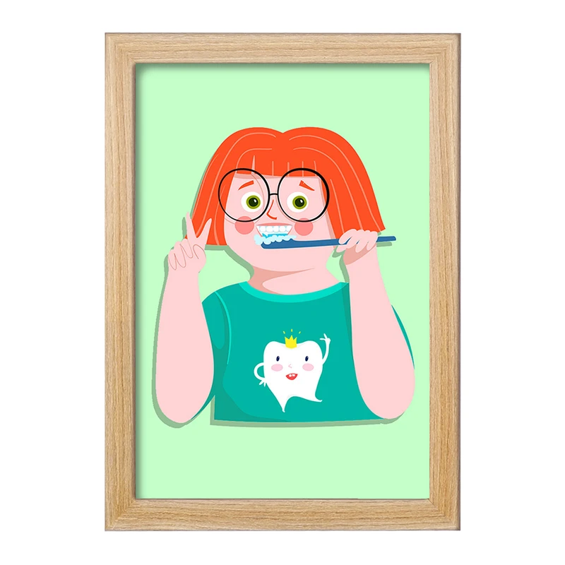 تابلو خندالو مدل دندان و دندانپزشکی کودکانه کد 27767