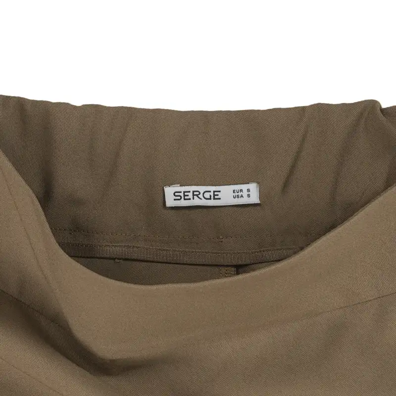 دامن راسته زنانه سرژه مدل 210218 رنگ نسکافه ای