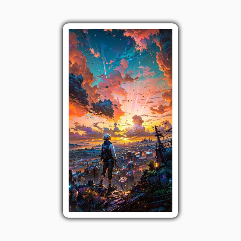 استیکر لپ تاپ و موبایل بووم طرح پسرانه کد LM62