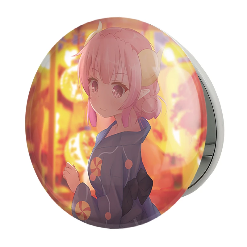 آینه جیبی خندالو طرح ایلولو انیمه اژدهای خدمتکار کوبایاشی مدل تاشو کد 36332