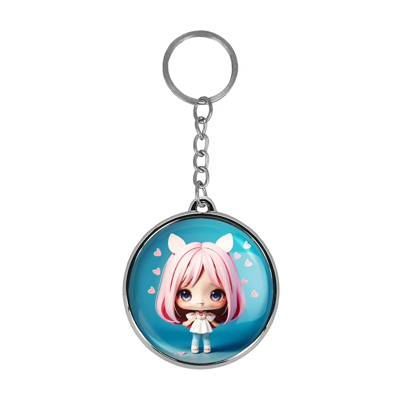 جاکلیدی خندالو طرح دخترانه (Girlish) مدل دوطرفه کد 3686436865