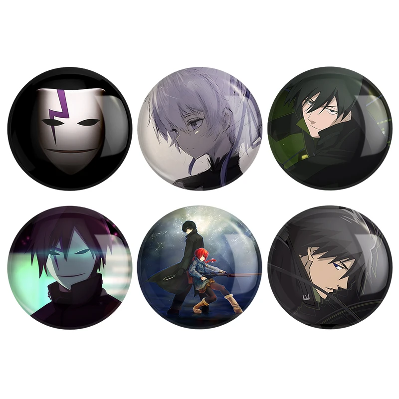 مگنت خندالو طرح انیمه تاریکتر از سیاهی Darker Than Black کد 1456B مجموعه 6 عددی