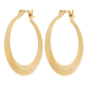 گوشواره طلا 18 عیار زنانه طلای مستجابی مدل حلقه ای کد 02