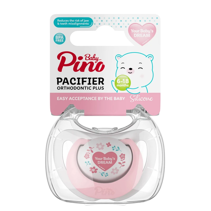پستانک ارتودنسی پینو بیبی مدل قلب مناسب 6 - 18 ماه