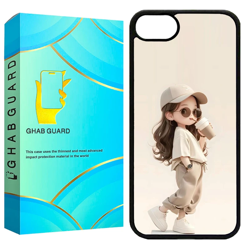 کاور قاب گارد طرح دختر مدل G16E مناسب برای گوشی موبایل اپل iPhone 16e