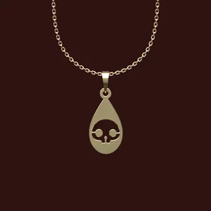 گردنبند طلا 18 عیار زنانه مدوپد مدل جمجمه کد W2-1-1269