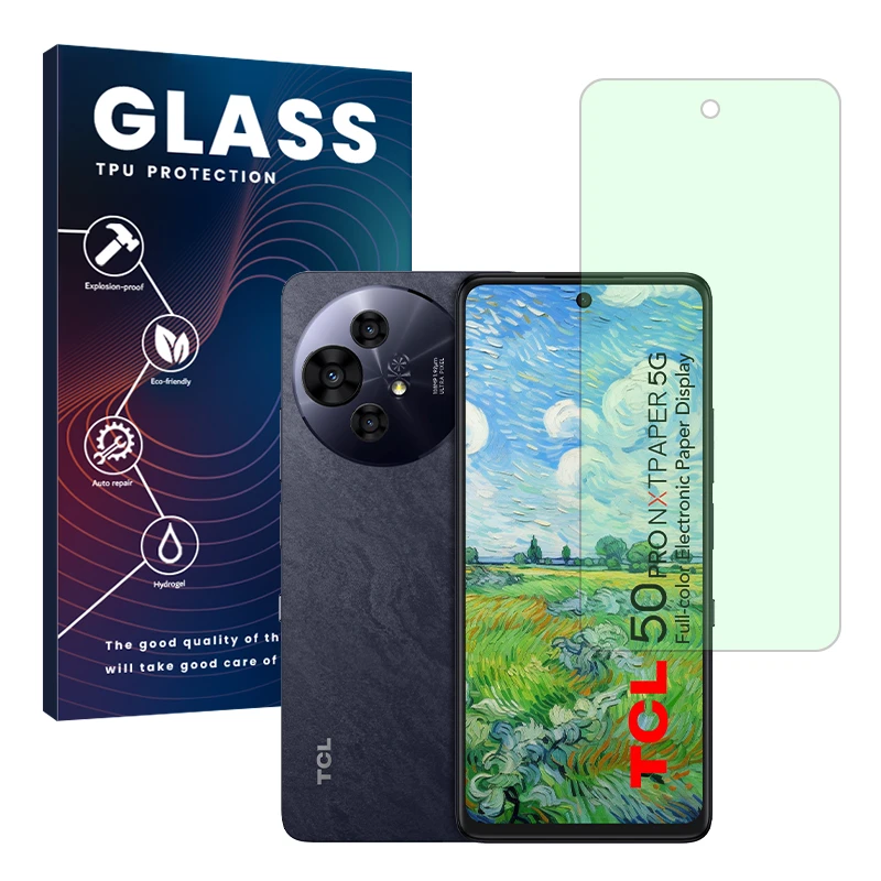 محافظ صفحه نمایش حفاظت از نور سبز گلس مدل Eye Care مناسب برای گوشی موبایل تی سی ال 50 NxtPaper 5G