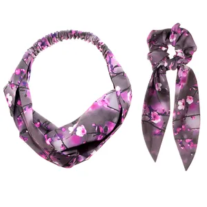 ست هدبند و کش مو زنانه دلنار گالری مدل شاخه شکوفه