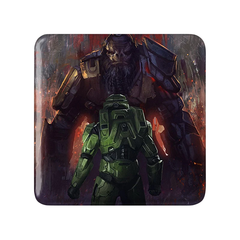 مگنت خندالو طرح بازی هیلو (Halo) مدل مربعی کد 31514