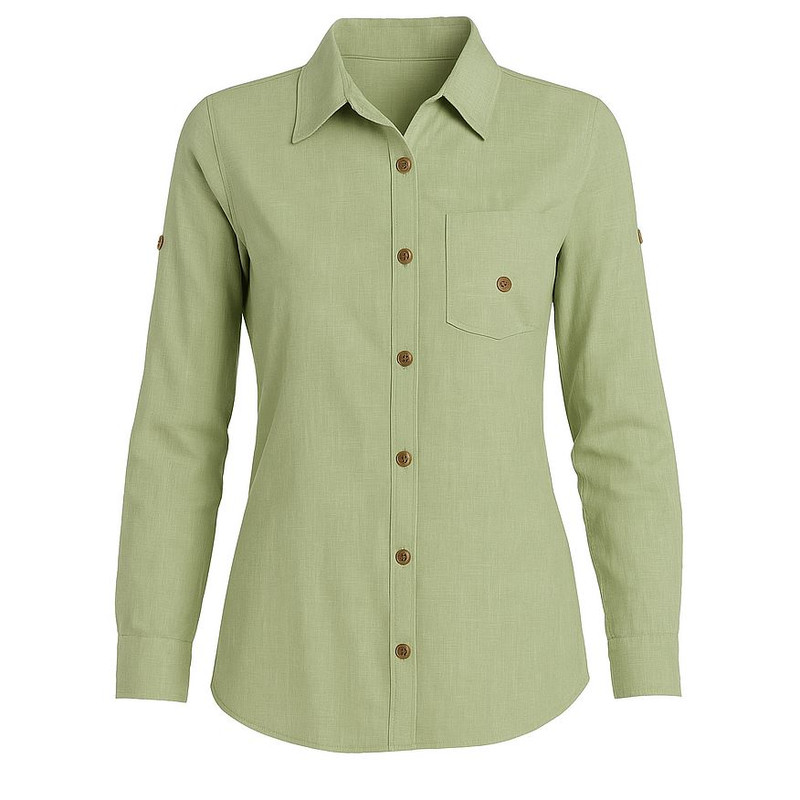 شومیز آستین بلند یقه برگردان زنانه مدل B102