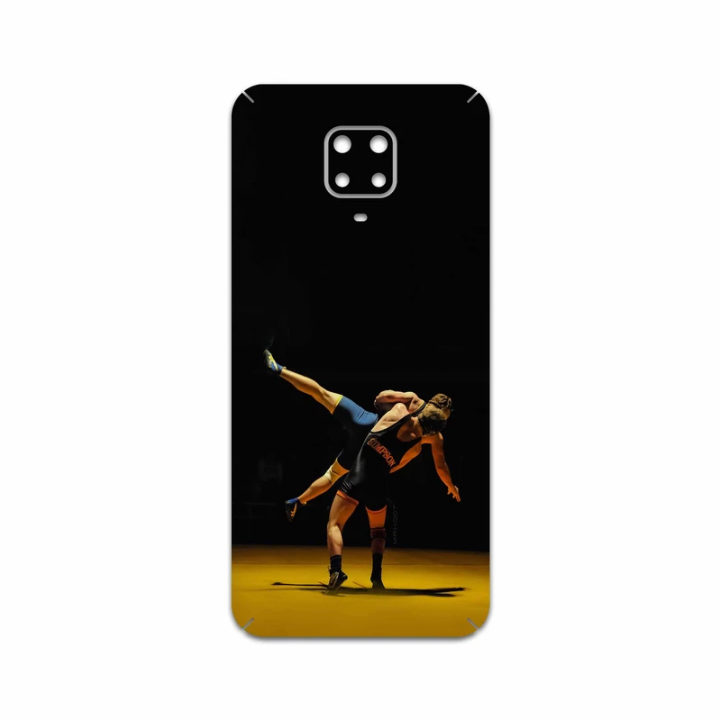 برچسب پوششی ماهوت مدل Wrestling مناسب برای گوشی موبایل شیائومی Redmi Note 9 Pro