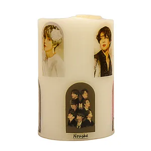 شمع دست ساز نوشه مدل بی تی اس BTS کد 321