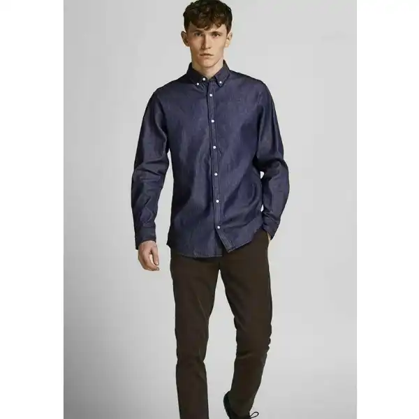 پیراهن آستین بلند مردانه جک اند جونز مدل DENIM-12164676