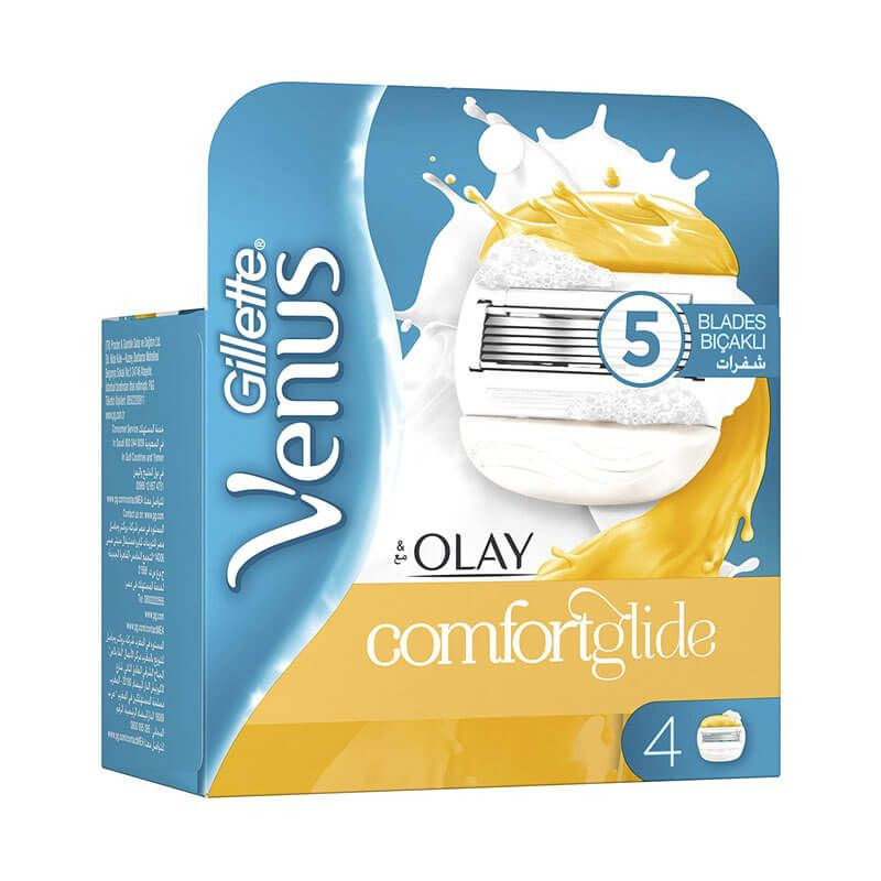 تیغ یدک ژیلت مدل Comfort Glide بسته 4 عددی تیغ یدک ژیلت مدل Comfort Glide بسته 4 عددی