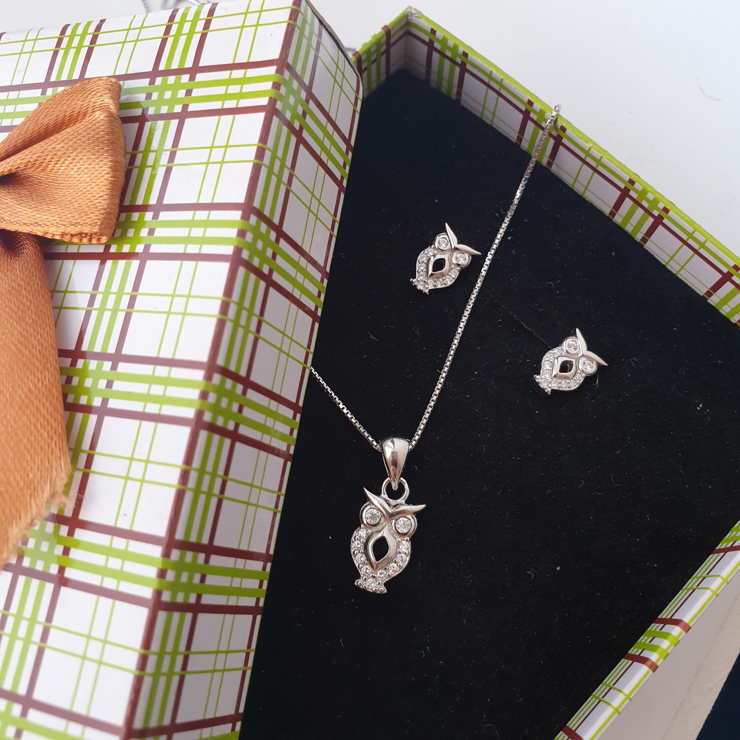 نیم ست نقره زنانه مدل A326