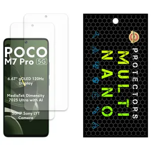 Multi Nano X-S2M Model Matte Screen Protector Suitable For Xiaomi Poco M7 Pro 5G Mobile Phone Pack Of 2